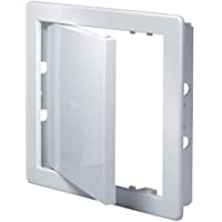 Puerta de plástico de fácil acceso- color blanco (150 x 150 mm)